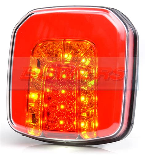 Was W V V Universal Square Neon Led Rear Combination Tail Light