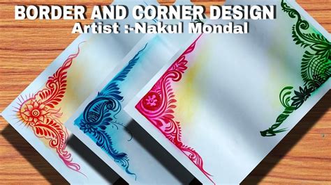 Student Project Bird Drawings Corner Designs Border The Creator