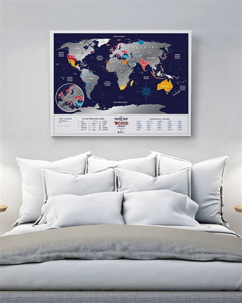 〚Travel Map® HOLIDAY World〛Buy holiday world map in 1DEA.ME® Gift Store