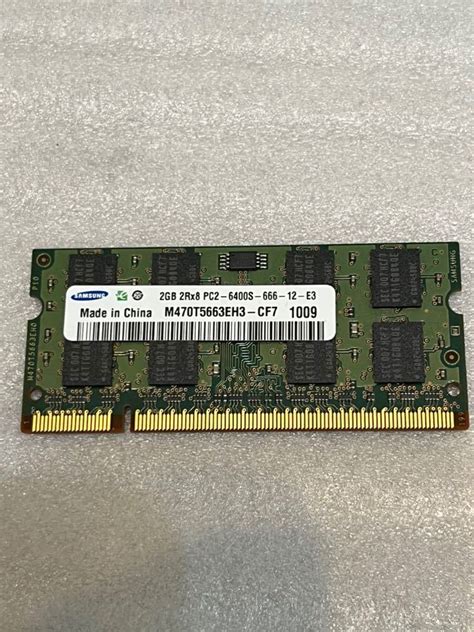 Yahooオークション Samsung Ddr2 Pc2 6400s 2gb ノート用so Dimm 動