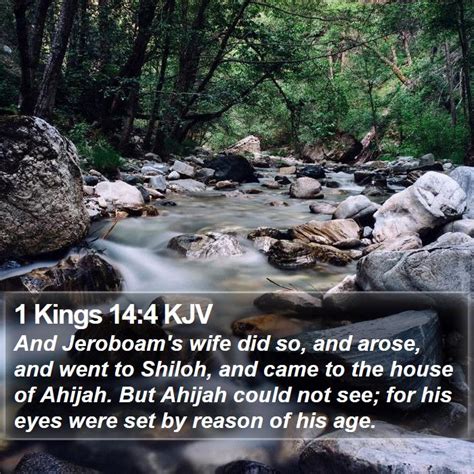 1 Kings 14 4 Kjv Bible Verse Images