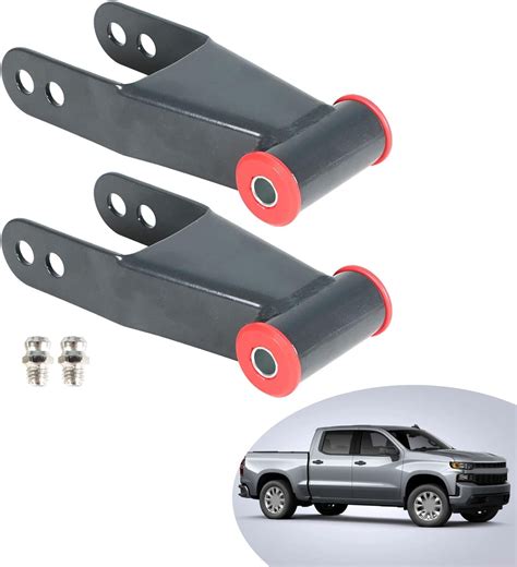 Labwork Inch Adjustable Rear Drop Shackles Lowering Kit Leaf Spring