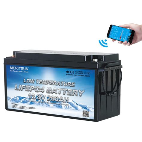 Low Temperature Lifepo4 12v 200ah Lithium Battery Solar With Bluetooth And Self Heating For