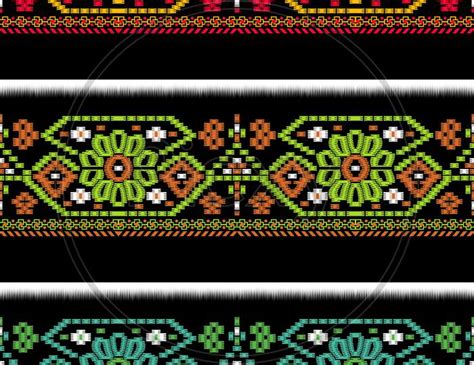 Image Of Seamless Border Batik Design Background Kp705459 Picxy