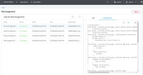 Monitoring Fabric Jobs Contrail Networking 20 Juniper Networks