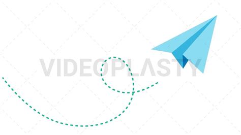 Paper Plane [Royalty-Free Stock Animation] | VideoPlasty