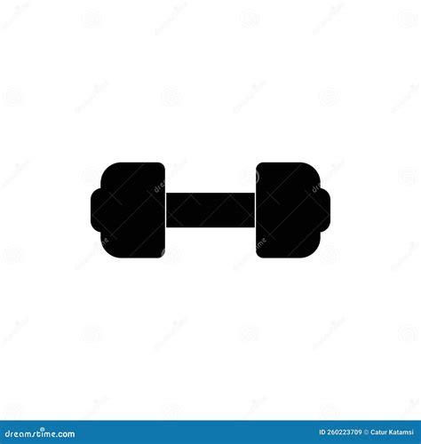 Barbell Dumbbell Gym Icon Logo Stock Vector Illustration Of Element