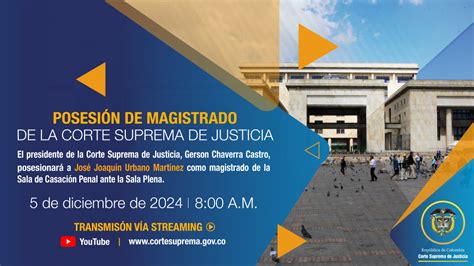 Ante la Sala Plena de la Corte Suprema de Justicia se posesionará el