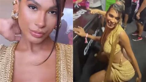 Pocah causa confusão e sai carregada em show de Anitta