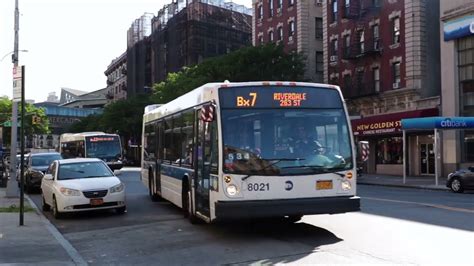 Mta New York City Bus 2011 Nova Bus Lfs 8021 On The Bx7 Bus Youtube