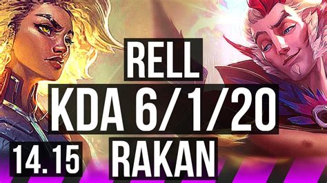 RELL Draven Vs RAKAN Jinx SUP 6 1 20 68 Winrate EUW Master