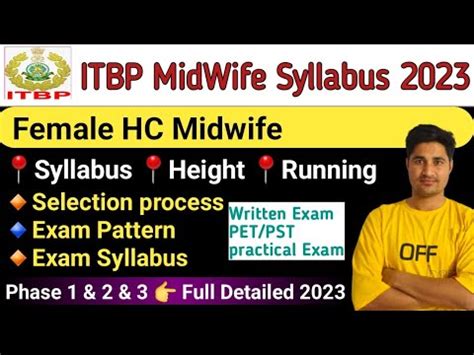 Itbp Head Constable Midwife Recruitment 2023 Syllabus Itbp Head