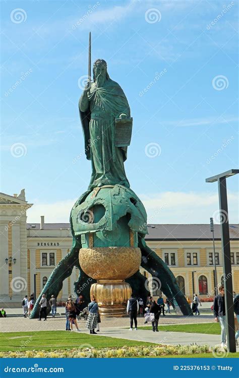 Monument To Stefan Nemanja In Belgrade Editorial Stock Photo Image Of