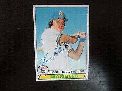 Topps Leon Roberts Autograph Signed Card M Seattle