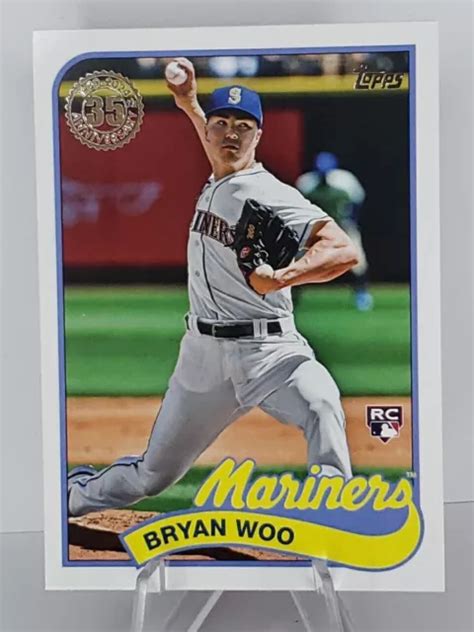 2024 TOPPS SERIES 1 1989 35E Anniversaire Bryan Woo Rc Seattle Marins