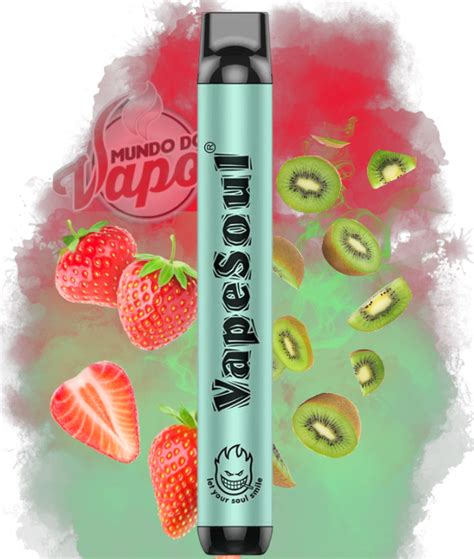 Pod Descart Vel Strawberry Kiwi Puffs Vapesoul Cigarro