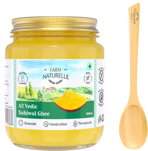 Buy Farm Naturelle A Desi Cow Ghee From Grass Fed Sahiwal Cows Vedic