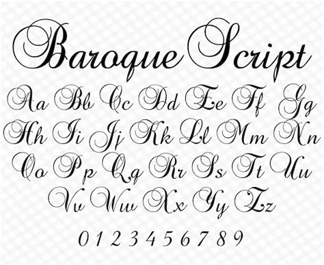 Cursive Font Styles Alphabet