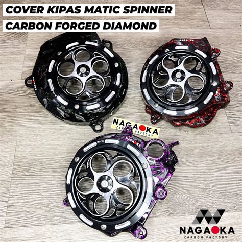 Jual Cover Kipas Spinner Carbon Forged Diamond Matic Honda Yamaha Beat