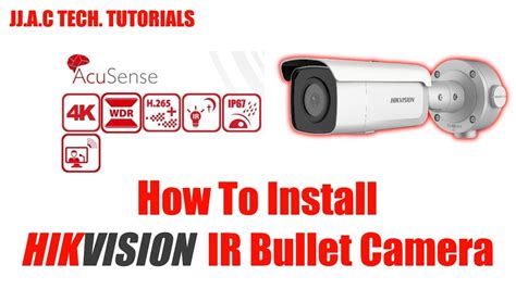 Hikvision Ir Bullet Camera How To Install Youtube