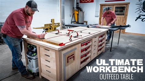 Ultimate Workbench Table Saw Outfeed Table Woodworking Project