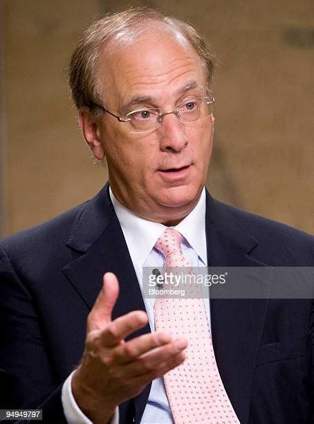 Blackrock Inc Chief Executive Officer Laurence Fink Interview Photos