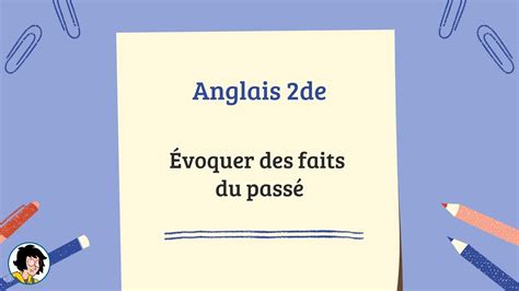 Grammar Tuto Voquer Des Faits Du Pass Situer Des V Nements Du