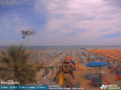 Rimini Strand Von Rimini Webcam Galore