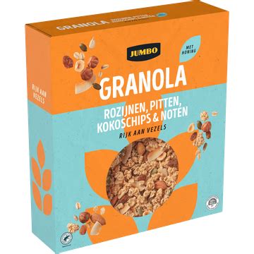 Jumbo Granola Rozijnen Pitten Kokoschips Noten 500g Bestellen Jumbo