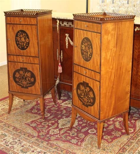 Superb Elaborately Inlaid Plum Pudding Mahogany Side Lingerie Etsy