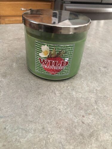 Bath Body Works Slatkin Co Wild Strawberry 3 Wick Candle 14 5 Oz