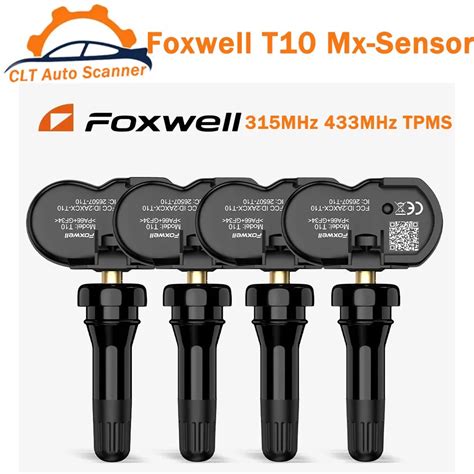 Foxwell T10 Mx Sensor Tpms 433mhz 315mhz Sensor Tire Pressure Monitor Tester Clone Able