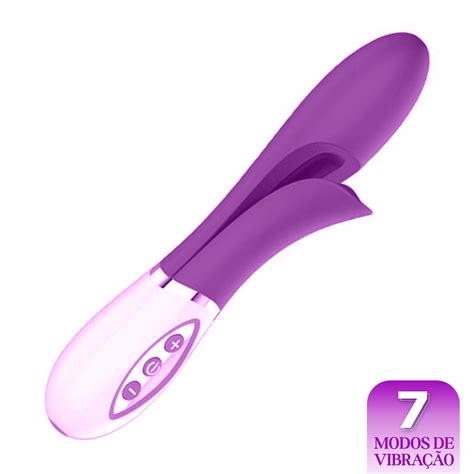 Nb Vibrador Estimulador Dobr Vel Roxo Xuanai Libb Sex