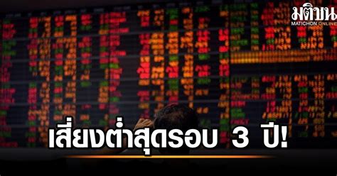 หุ้นไทยปิดเช้า ดิ่ง 1845 จุด สงคราม ดอกเบี้ย กดดันดัชนีเสี่ยงทำจุด