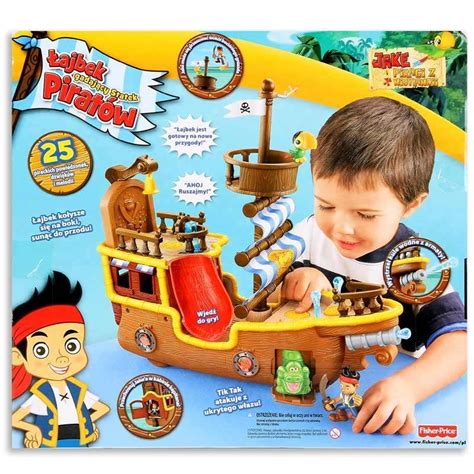 Fisher Price Jake I Piraci Z Nibylandii Figurka Gadaj Cy Statek