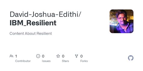 Github David Joshua Edithi Ibm Resilient Content About Resilient