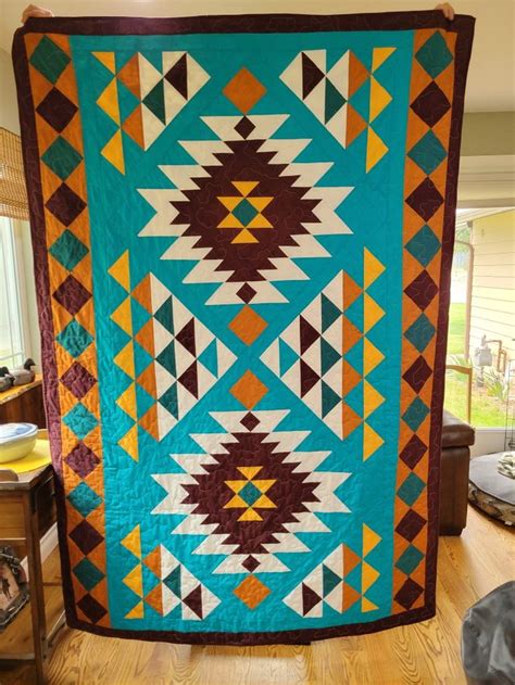 Pin By Tace Popp On Native Quilting In 2022 Southwest Quilts Western