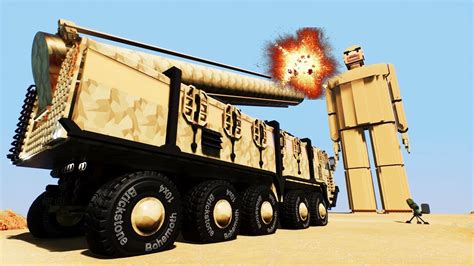 Huge Ragdoll Crashes With Lego War Rocket Launchers Guns Brick Rigs