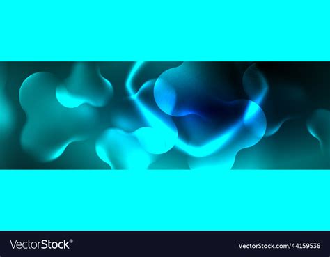 Glowing neon lights abstract shapes composition Vector Image