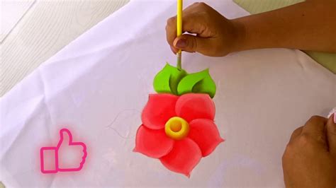 Como Pintar Flor F Cil Pintura Para Principiantes Youtube