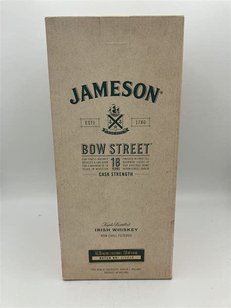 Jameson Irish Whisky 18 Year Bow Street Cask Strength 55 3 V ABV 110 6