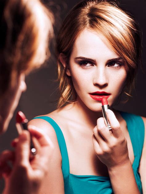 Emma Watson Lipstik Makeup Wanita Selebriti Emma Watson Lipstik