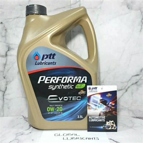 Jual Ptt Lubricants Performa Evotec W Eco Car Api Sp Liter