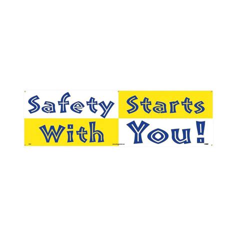 Safety Banner Safety Starts With You Bt23