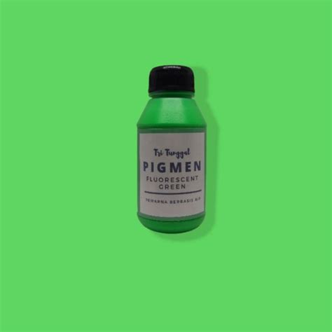 PIGMEN 60gr FLUORESCENT GREEN Hijau Stabilo Besar Pewarna Sablon