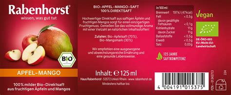 Rabenhorst Apfel Mango BIO Mini 24x125 Ml Shop Apotheke