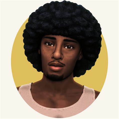 Afro Collection Masc Frames Sims 4 Afro Hair Sims 4 Afro Hair