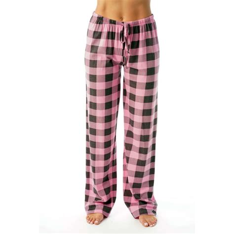 Just Love Women Buffalo Plaid Pajama Pants Sleepwear Pink Charcoal