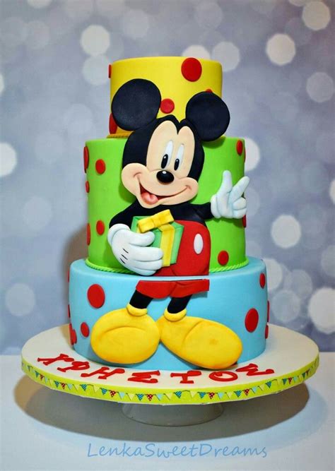 Mickey Birthday Cake Minni Mouse Cake Bolo Do Mickey Mouse Mickey And