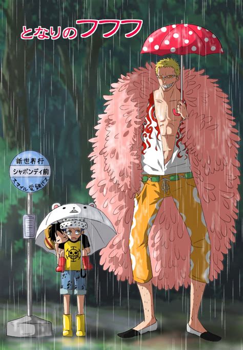 Monkey D Luffy Trafalgar Law And Donquixote Doflamingo One Piece